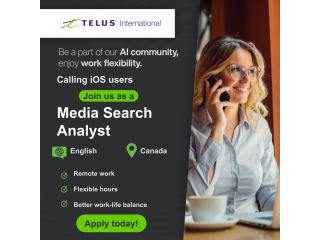 Freelance Remote Media Search Analyst in Canada