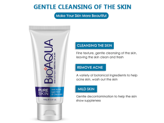 Bioaqua Facial Cleanser Acne Treatment, Well Mart, 03208727951