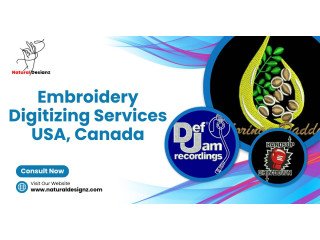 Premier Embroidery Digitizing Service In Usa: Natural Designz