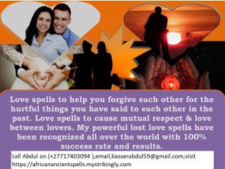 +27717403094 How to Cast a Love Spell That Works